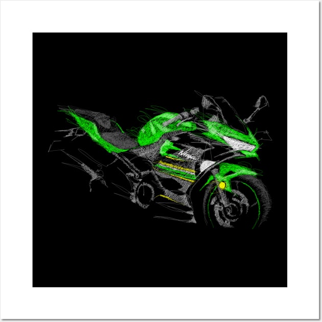 Ninja 400 Wall Art by TwoLinerDesign